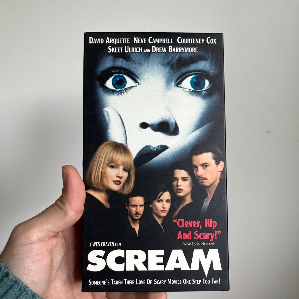 Scream VHS 1996 Wes Craven Horror Movie Alliance Video David Arquette Ghostface